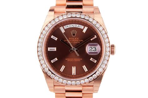 rolex day date chocolate dial diamond|Rolex Day-Date chrono24.